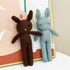 Cute And Charming Cartoon Knitted Animal Plush Doll Rabbit Owl Fox Bear Plush Toy Home Decoration Sleep Soothing Present Designed For Boys Plus Girls