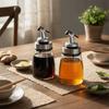 2PCS with Anti-drip Spout Vinaigrette Dispenser Refillable Vinegar Bottle Restaurant