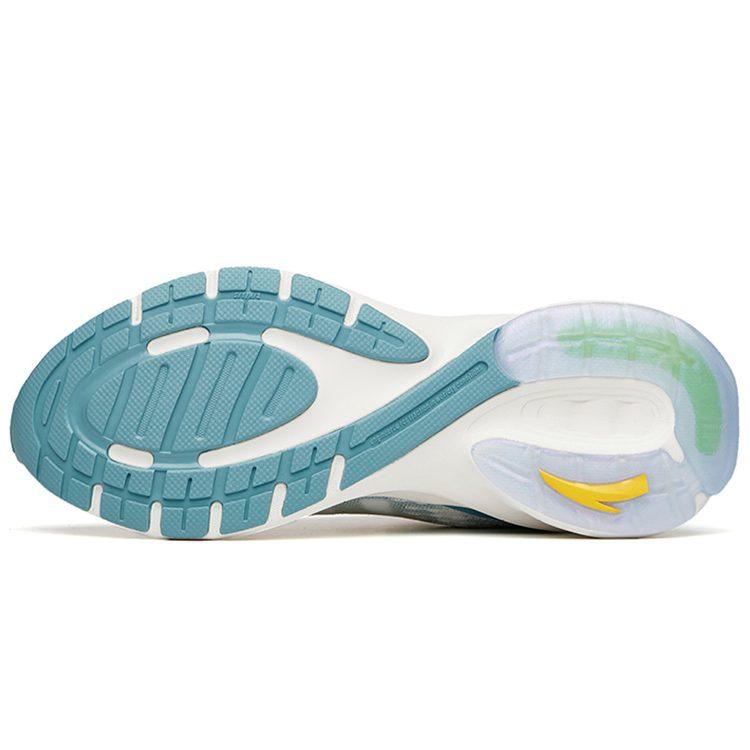 Anta Tron 1.5 Big Data Cushioning Slip Resistant Abrasion Resistant Low Top Running Shoes White Blue 112135586-3