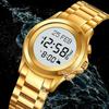 Stainless steel digital watch business fashion multi-function electronic prayer watch, waterproof watch