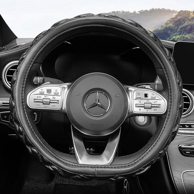 Manufacturer Wholesale Four-Season Universal Car Steering Wheel Cover, Car Interior Female Fashion Steering Wheel Cover Direct Sales