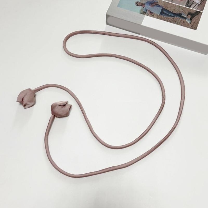 Flexible Floral Waist Tie Belt Breathable Fabric Waist Rope Creative Waist Accessory For Office Outings And Travel