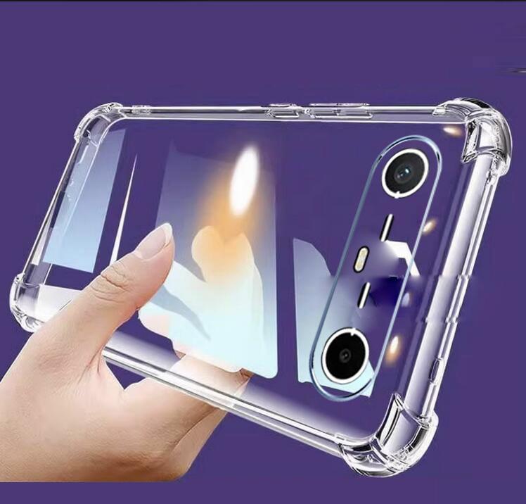 EUCAGR For Tecno Spark Slim SparkSlim Airbag Full Protection TPU Soft Back Case For Tecno Pova Slim PovaSlim Protective Cover