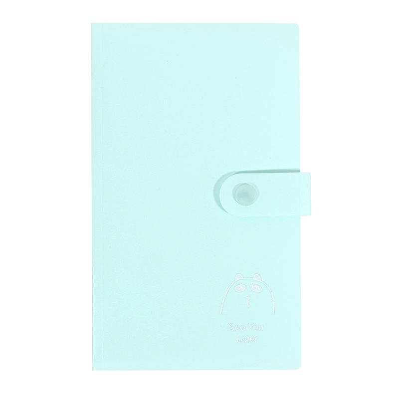 

120 Slots Simple Cute Animal Pattern Photocard Holder Book Portable Mini 3-Grid Card Collection Album Storage Folder 120-Card Slots