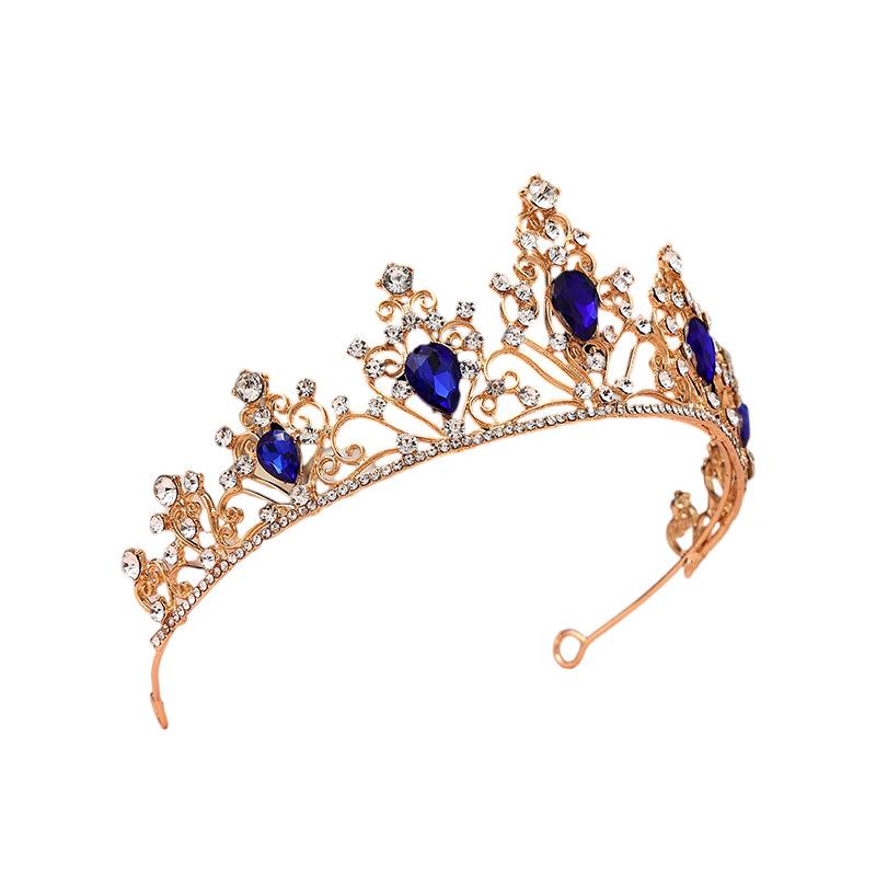 Bridal Tiara Crown Wedding Dress Hair Accessories Stage Host Welcome Baroque Queen Birthday Jewelry Women