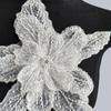 1Pc Diy Sequin Beaded Decorative Lace Patches Multi Layered Clothing Accessories White High Quality Handmade