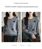 2025 Stylish Bow Jacquard Wool Knit Cardigan - Round Neck, Single-Breasted Thin Sweater Coat
