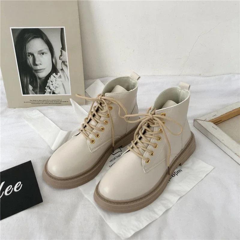 Fashion Booties Large Size Warm Flat Female Short Shoes Round Toe Boot Designer Luxury Fashion 2024 Chic and Elegant Women's Ankle Boots