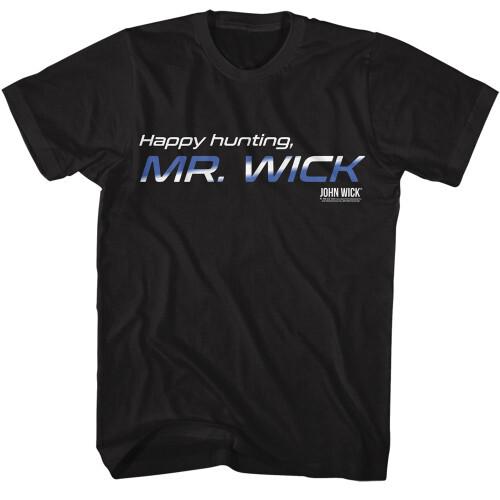 John Wick Happy Hunting T-ShirtBlack Unisex T-Shirt L