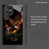 Flying Eagle Pattern Glass Phone Case Suitable for Samsung Galaxy S26 S25 S24 S23 S22 S20 FE/Ultra/Plus Anti Drop Back Cover