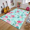 Crystal Velvet Flamingo Printed Area Rug Carpet for Bedroom, Living Room, Home Office Decor, Rugs Mat, Fashion Mat Rug for Bedside A25