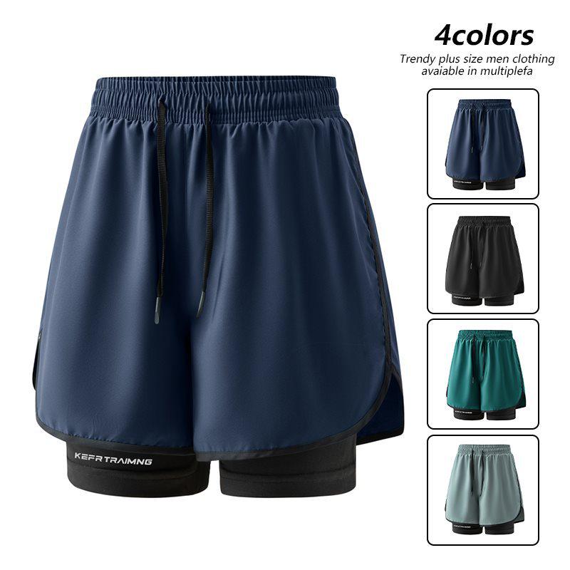 2026 Dual-Layer Men's Shorts: Sports, Running, Beach, Fitness