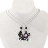 Disney Cute Anime The Nightmare Before Christmas Pendant Jack Sally Jewelry Fashion Cartoon Heart Chain