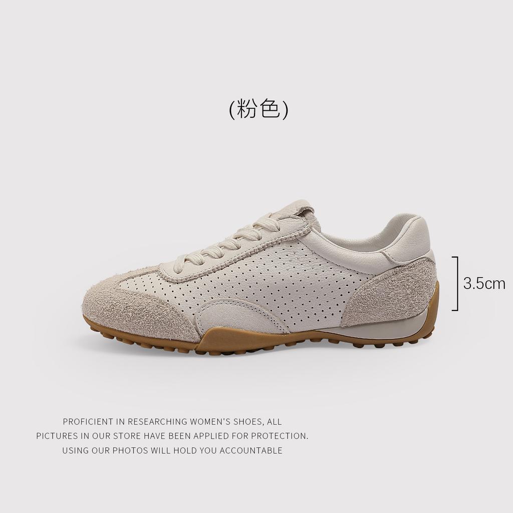The First Layer Of Cowhide Surface, Sheepskin Inner Insole, Flat-Soled German Training Shoes, Women'S Shoes, Forrest Gump Shoes, Popular Casual