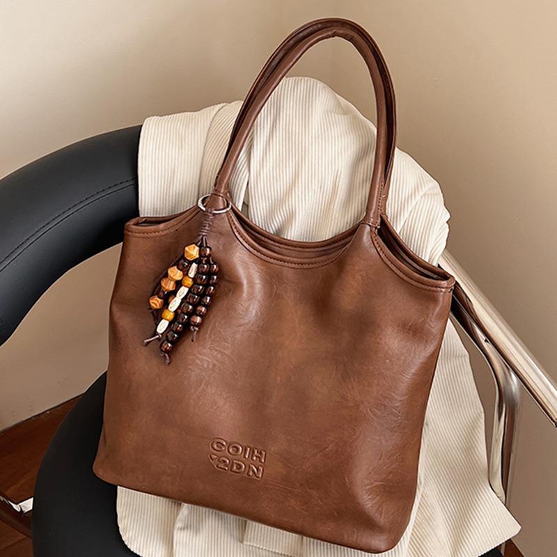 Retro Bag Women's Large-capacity New Autumn Fashionable Simple Shoulder Bag Casual Fashion Commuter Tote Bag