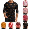 Men's Round Neck Plunger Sleeve T-Shirt Top