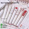 Blue Fruit 0.5 Quick-Drying Pen - Smooth Writing for Students, Black & Red Options