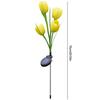 2 Pack Solar Outdoor Garden Lights IP65 Waterproof Solar Tulip LED Flower Light Solar Stake Flowers Lamp for Patio Lawn
