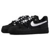 Nike Air Force 1 Black Warrior Thermal Coverage Low top Skateboard Shoes Women's Matte Black Silver DD8959-001(TeamJ-)