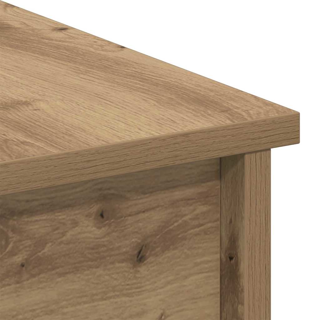 Artisan Oak Coffee Table 102 X 50.5 X 46.5 Cm Particleboard