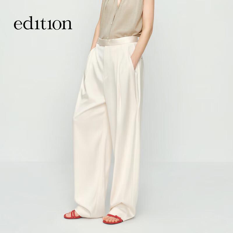 Edition 2025 Summer Acetate Carrot-Fit Casual Trousers EBE2PAT018