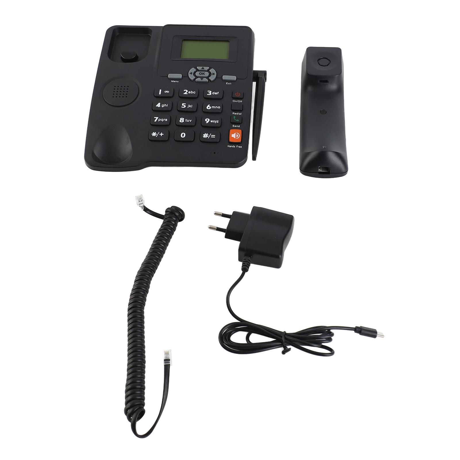 

Cordless Phone Quadband GSM Phone 2G Network for Business Or Family Wireless Telephone Fixed Wireless Phone SIM-card telephone