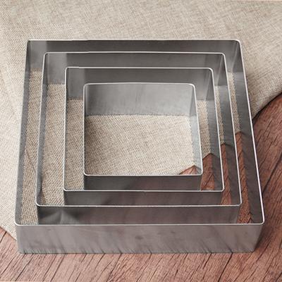 New Square Stainless Steel Mold for Baking DIY Tiramisu Mousse Mould Cake Decorating Tools Kitchen Accessories Dropshipping