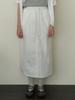 Deomiteun Ridge Button H Skirt (White)