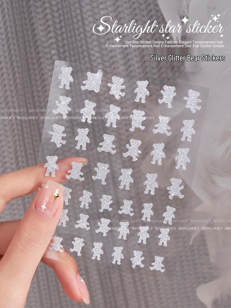 2025 Zodiac Snake Princess Nail Stickers & Shell Glitter Powder