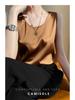 Women's Sleeveless Summer Silk Camisole - Loose Fit, Round Neck, Mulberry Silk Base Layer Top