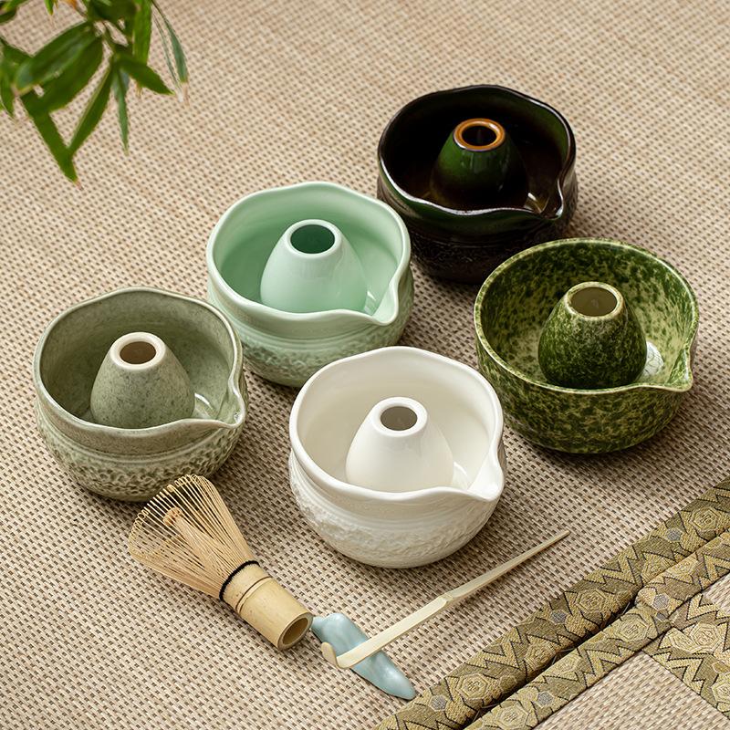 5/7pcs Matcha Tea Set Ceramic Matcha Bowl Bamboo Whisk Teaspoon Tea Kit Making Set for Matcha Lovers Tea Ceremony Accessories