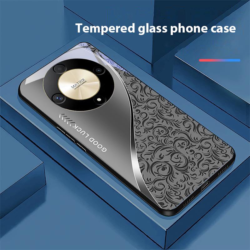 Gradient Pattern Blue For Honor Magic 6 50 70 90 Lite X7b 200 Pro Nova 10 Nova 5T X6 P30 Pura 70 Ultra Tempered Glass Phone Case