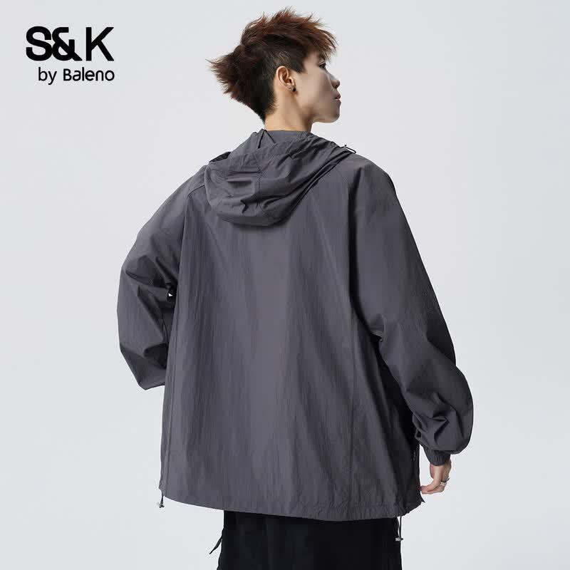 Baleno Men's S&K Series Lightweight Hooded Sun Protection Jacket