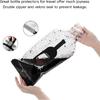 5 Pack Reusable Wine Bag for Travel Wine Bottle Protector Sleeve for Airplane Car Cruise Protection Luggage Leak-proof