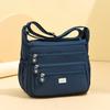 Large Capacity Water-Repellent Nylon Bag Women's Shoulder Crossbody Bag Multi-Pocket Middle-Aged Mother Bag