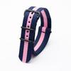 Black Nylon & Canvas Watch Strap with Vacuum-Plated Buckle
