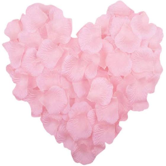 LZXD 1000 Pieces Black Artificial Silk Rose Petals Flower Decoration Wedding Party Color Black