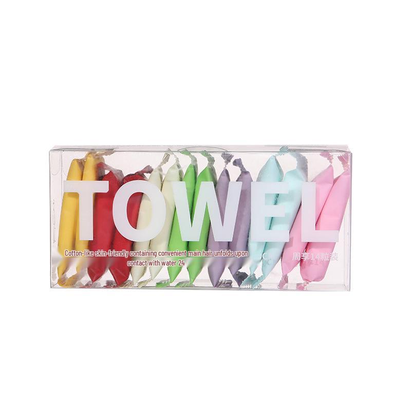 

Портативное утолщенное спрессованное полотенце для лица - Индивидуальная упаковка для путешествий