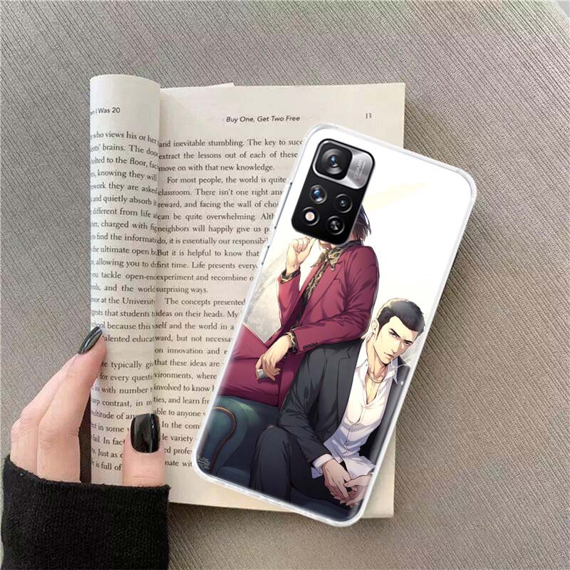 Yakuza 0 Game Phone Case For Redmi Note 13 12 Pro Plus 14 15 Pro 5G 11 11T 11E 11S 10 Pro 10S 9 9S Cover Cell Clear TPU Capa Cas