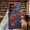 Vibrant Red Blue Botanical Art Soft TPU Case Slim Shockproof Protective Cover For Samsung Galaxy S Ultra FE Plus A Series 5G