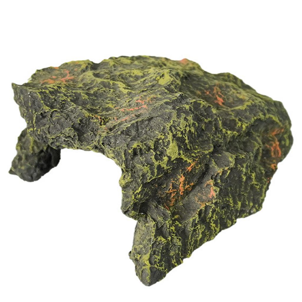 Terrariums Basking Platform Fishtanks Shelter Cave for Reptiles Terrapin Aquariums Landscape Decoration for Home Office