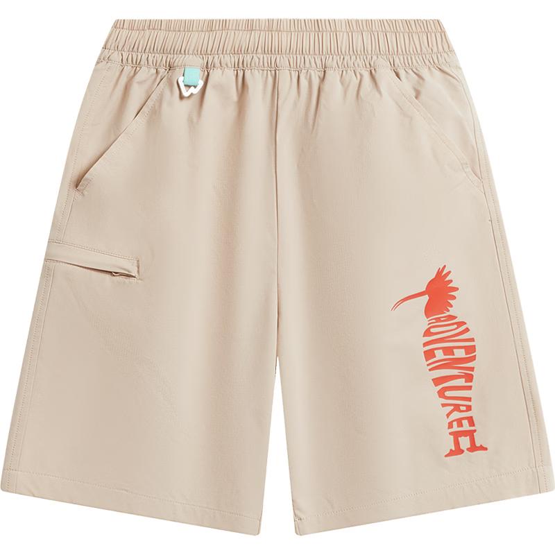 LI-NING Boys  Outdoor Quick-Dry Loose Fit Sports Shorts 150