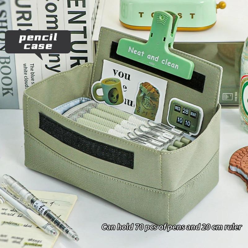 INS Style Puppy Printed Pencil Bag Large Capacity High-value Creative Square Pencil Bag School Student Storage Supplies