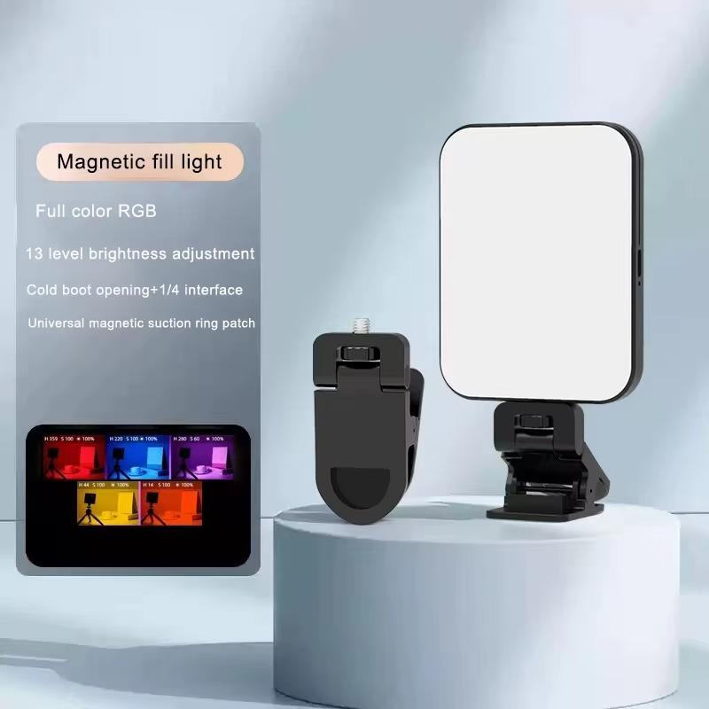 Rgb Led Fill Light Live Broadcast Lamp 3 Color Atmosphere Portable Selfie Light For Phone Camera