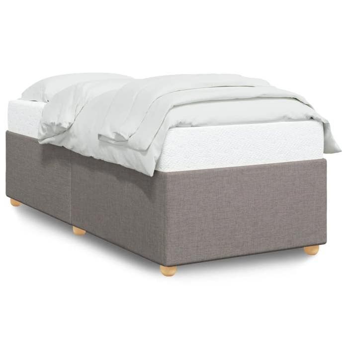 VidaXL Cadre de lit sans matelas taupe 90x200 cm tissu 3284705