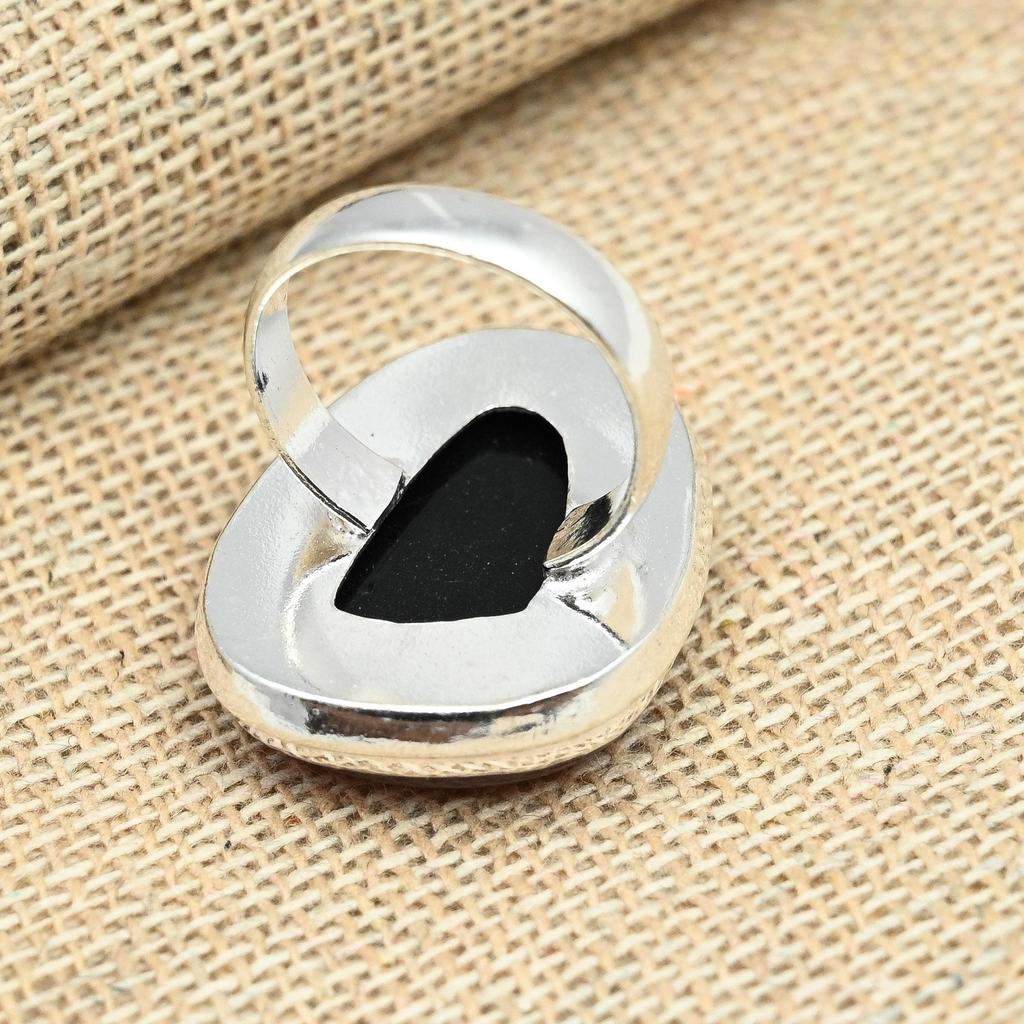 Orange Australian Triplet Opal Gemstone 925 Sterling Silver Handmade Jewelry Designer Ring