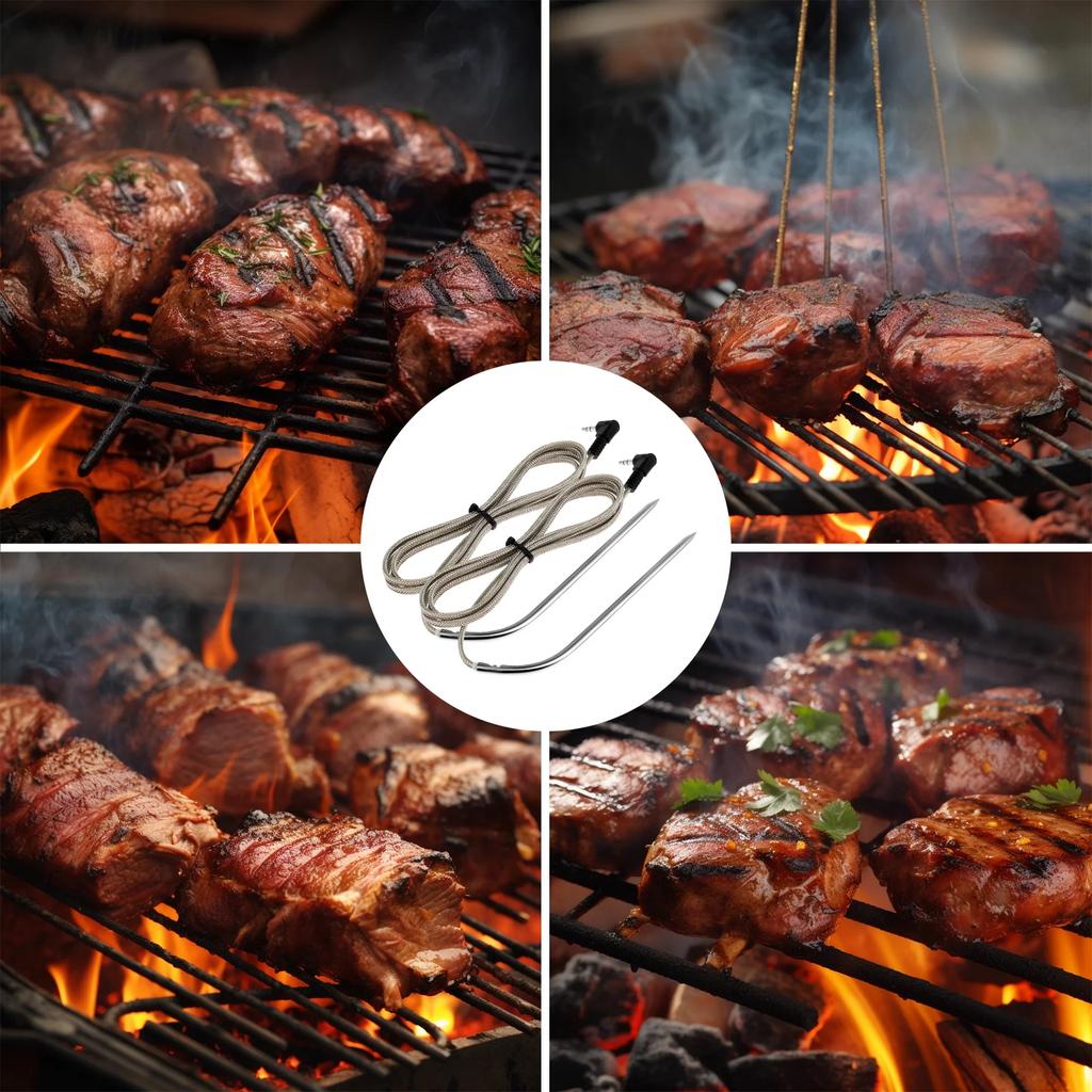 Ofentemperaturerkennung  Barbecue-Sonde BBQ Grillsonde Klemme