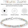 Colorful Natural Stone Adjustable Bracelet Exquisiteelegant Festival Gifts Fashionable Trendy Essential Accessory for Dressing