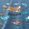 New Children's Clothing Short Sleeved T-shirt for Boys and Babies Shark Clothing Base Shirt