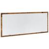 LED Bathroom Mirror with Rustic Wood Effect 100 x 8.5 x 37 cm Engineered Wood